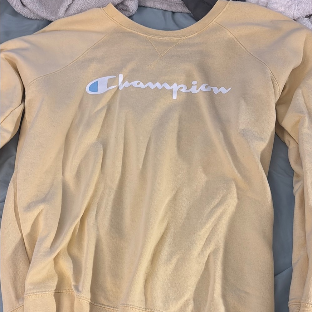 Champion Soft Yellow Crewneck